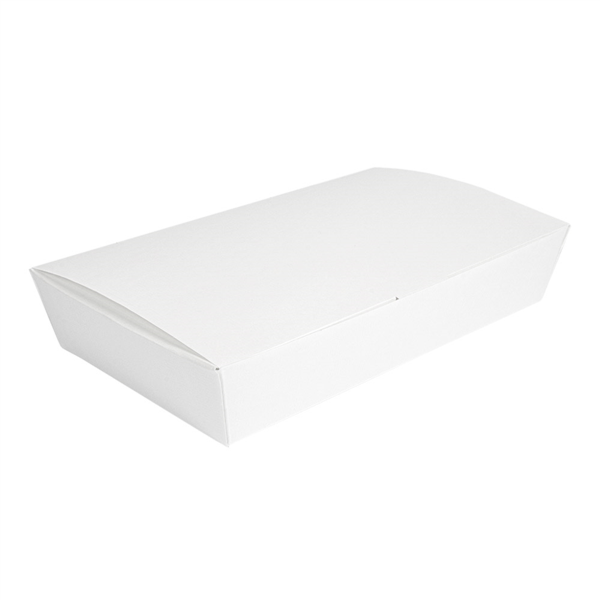 BOÎTES "LUNCH BOX" COUVERCLES 'THEPACK' 1700 ML (54 oz) 230 G/M2 27,5x16,5x5 CM BLANC CARTON ONDULÉ NANO-MICRO (240 UNITÉ)