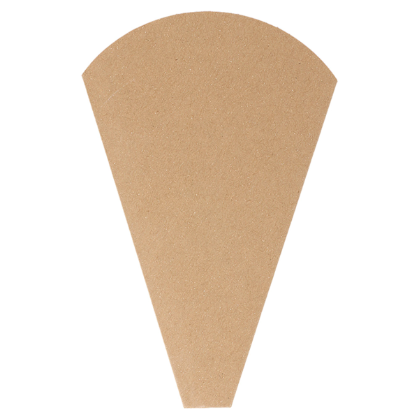 CÔNES CRÊPES 'THEPACK' 220 G/M2 12x2,5x19 CM NATUREL CARTON ONDULÉ NANO-MICRO (2000 UNITÉ)