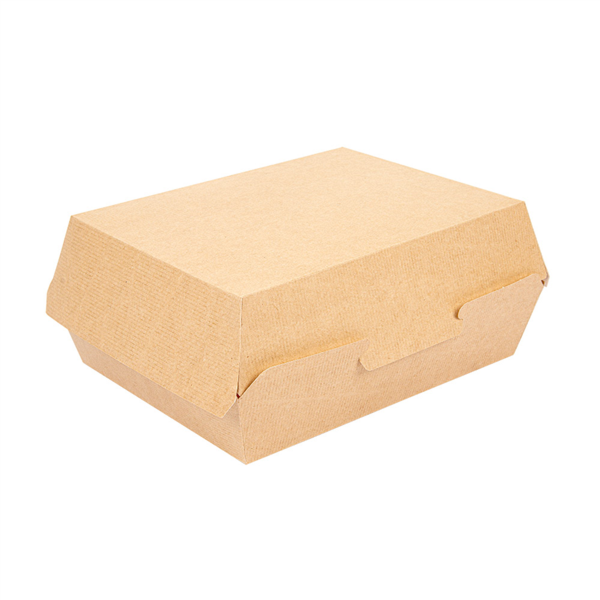 BOÎTES "LUNCH BOX" 'THEPACK' 220 G/M2 22,5x17x8,5 CM NATUREL CARTON ONDULÉ NANO-MICRO (300 UNITÉ)