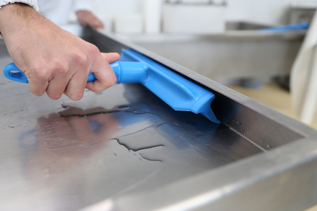 Raclette monobloc poignée 30 cm Bleu