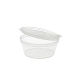 PETITS POTS + COUVERCLE INCLUS 60 ML Ø6/4,6x2.5 CM TRANSPARENT PP (1000 UNITÉ)
