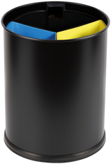 Corbeille de tri 13L - 3 compartiments