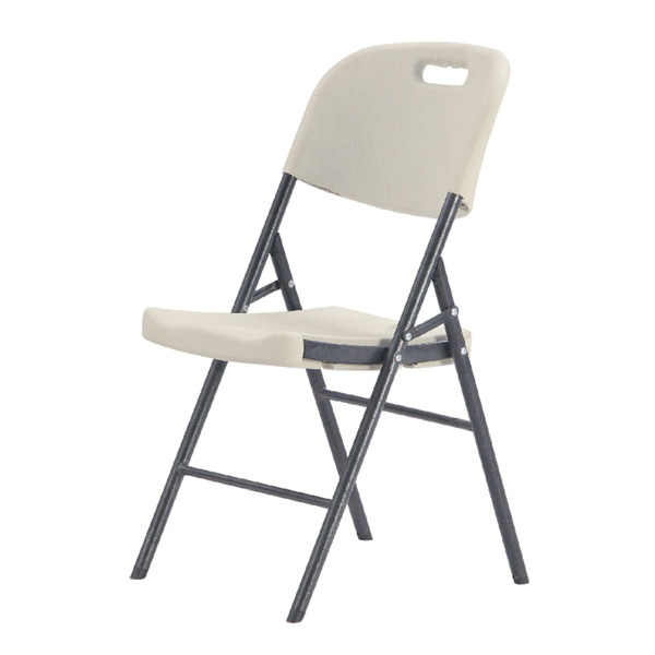 CHAISE PLIABLE 50x45x88 CM BLANC PE (4 UNITÉ)