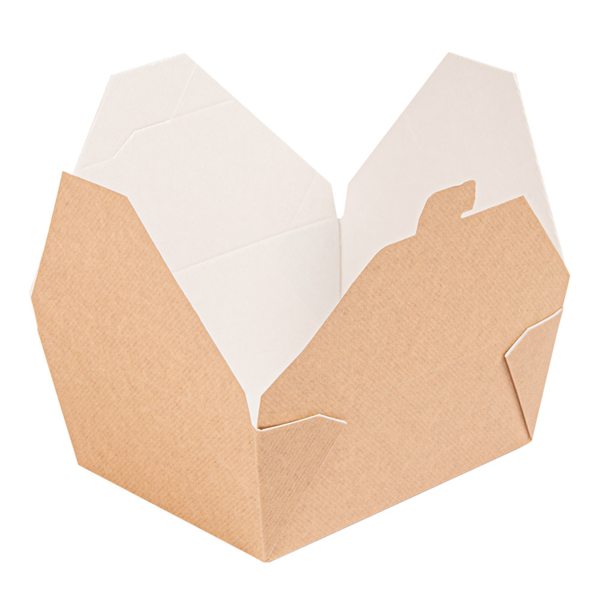 BOÎTES AMÉRICAINES MICRO-ONDABLES 'THEPACK' 1350 ML 220 + 12PP G/M2 15,2x12,1x6,5 CM NATUREL CARTON ONDULÉ NANO-MICRO (300 UNITÉ)