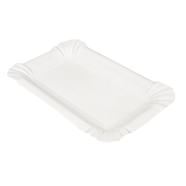 PLATEAUX PÂTISSERIE - PETITS 285 G/M2 20x13 CM BLANC CARTON (250 UNITÉ)