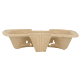 PORTE-GOBELETS, 2 GOBELETS 21x10,5 CM NATUREL CARTON (600 UNITÉ)