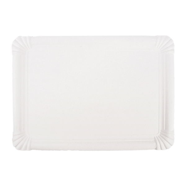 PLATEAUX PÂTISSERIE - MOYENS 420 G/M2 33x23 CM BLANC CARTON (125 UNITÉ)