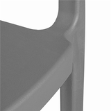CHAISE EMPILABLE 'SUPRA-TEK' 51x49x73 CM GRIS PP (4 UNITÉ)