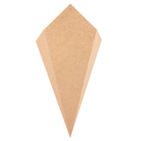 CORNETS FRITES 'THEPACK' 250 G 220 G/M2 15,7x26,8 CM NATUREL CARTON ONDULÉ NANO-MICRO (1200 UNITÉ)