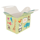 BOÎTES MENU ENFANT 'ZOO' 320 G/M2 15,50x10,50x17,50 CM QUADRICHROMIE CARTON (300 UNITÉ)