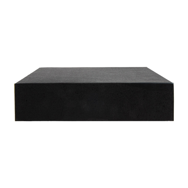 BOÎTES CATERING, PLATE 'THEPACK' 250 G/M2 21x21x5 CM NOIR CARTON ONDULÉ NANO-MICRO (100 UNITÉ)
