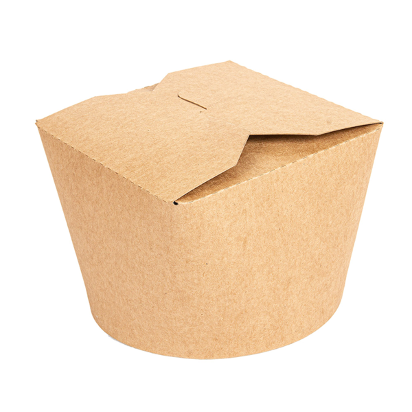 RÉCIPIENTS SALADIERS 1000 ML 275 + 25 PE G/M2 Ø12,3x8,5 CM NATUREL KRAFT (300 UNITÉ)