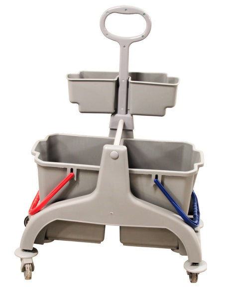 Chariot compact gris 2x18L