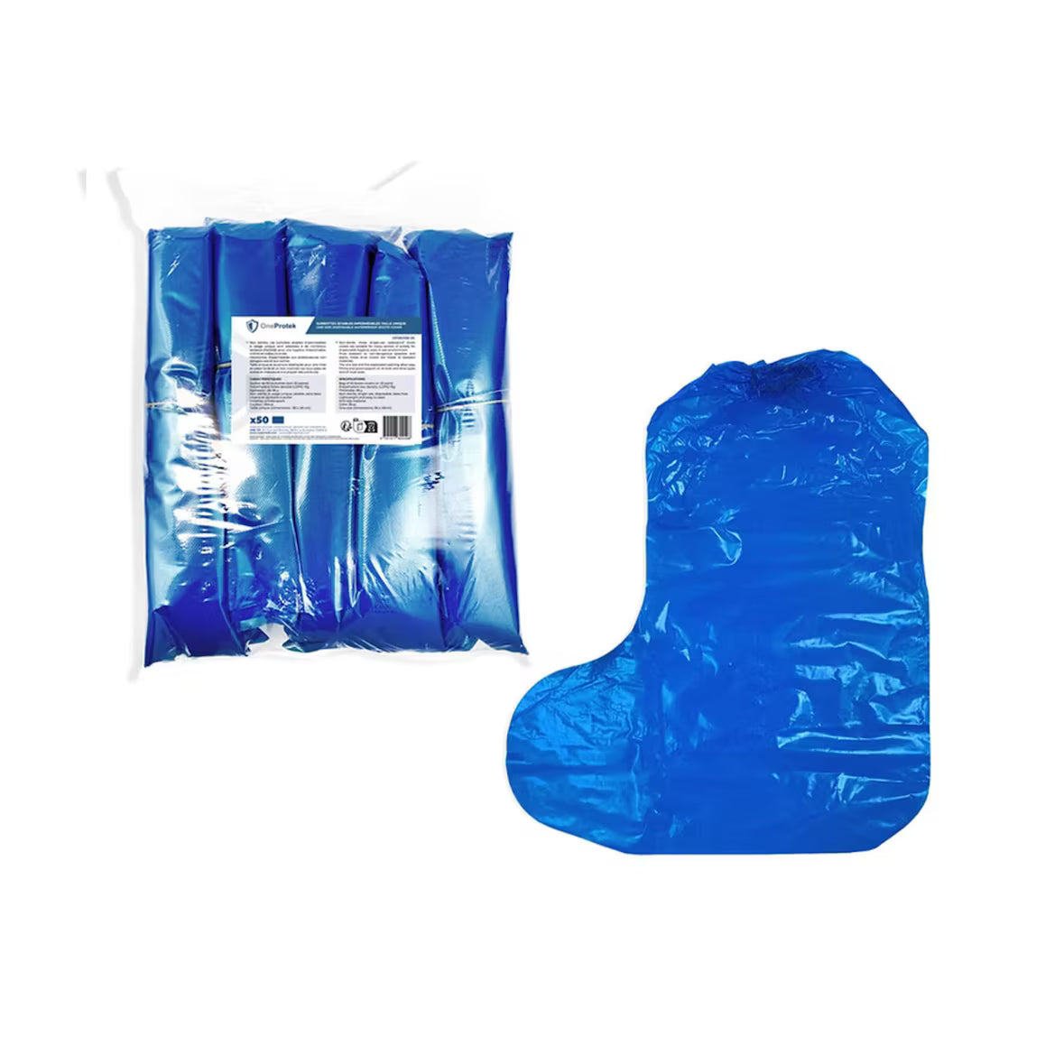 Carton de 500 Surbottes Jetables en Polyéthylène Imperméables - Taille Unique – Bleu