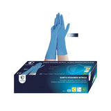 OneProtek - BOITE de 1000 Gants d'examen Nitrile manchette longue (290mm) - BLEU