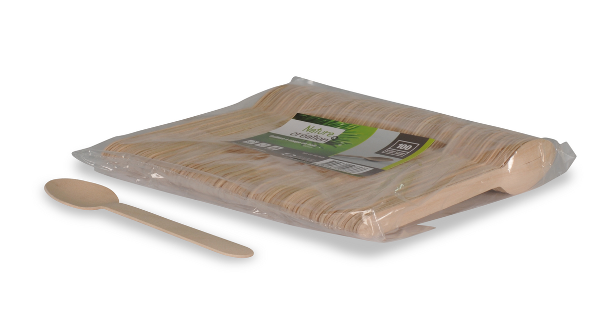 Cuillère à soupe 165 bois – 100 pcs