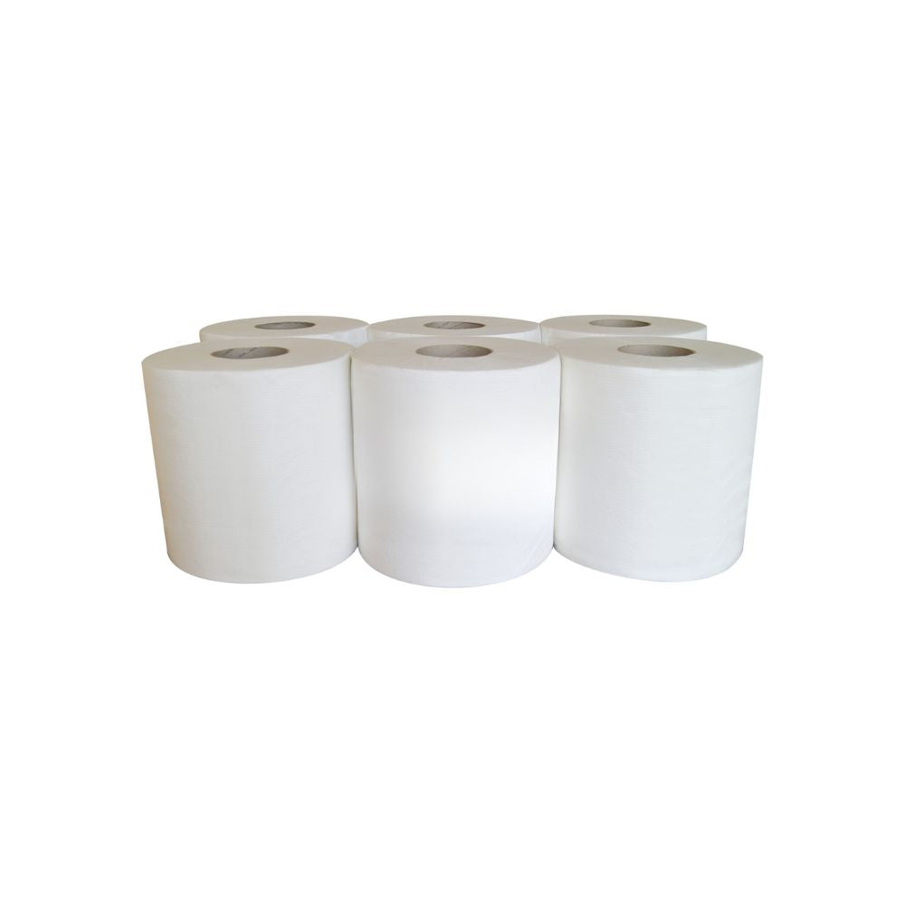 BOBINE MAXI DC 450 FMTS 18X18CM 2P GAUFRÉ COLLÉ ECOLABEL (lot de 6)