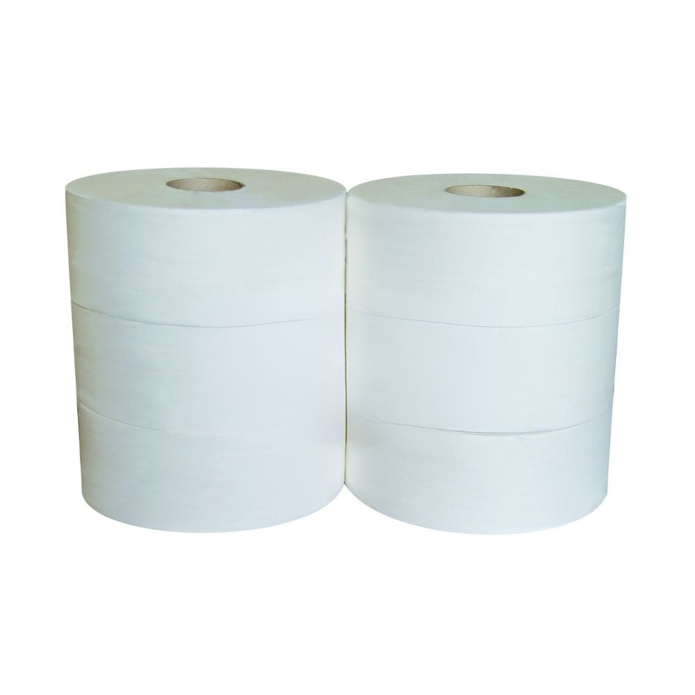 PAPIER TOILETTE MAXI JUMBO LZ83MM 320M BLANCHE GAUFRÉCOLLE (6 unités)