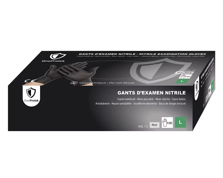 OneProtek - Boîte de 100 Gants d'examen Nitrile