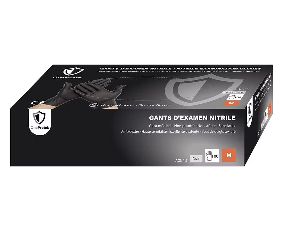 OneProtek - Boîte de 100 Gants d'examen Nitrile