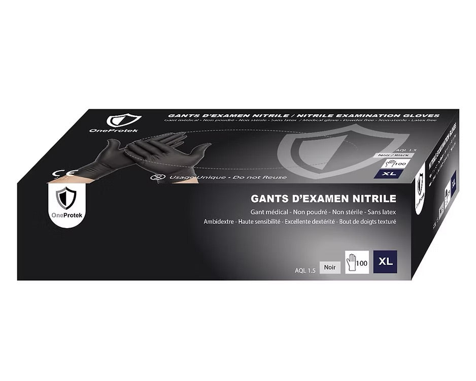 OneProtek - Boîte de 100 Gants d'examen Nitrile