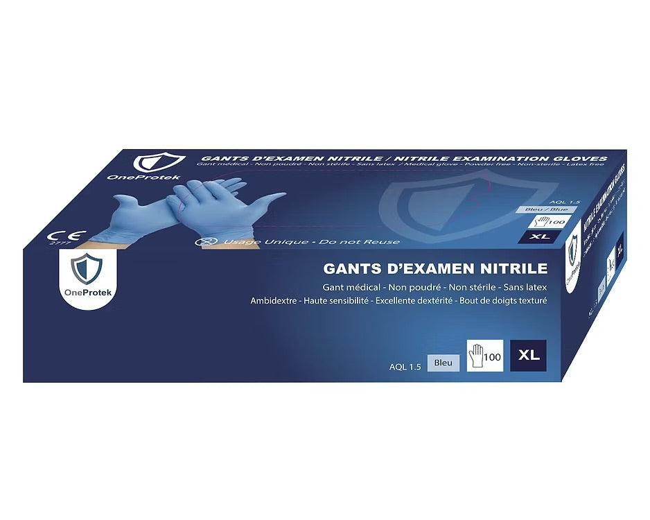OneProtek - Boîte de 1000 Gants d'examen Nitrile