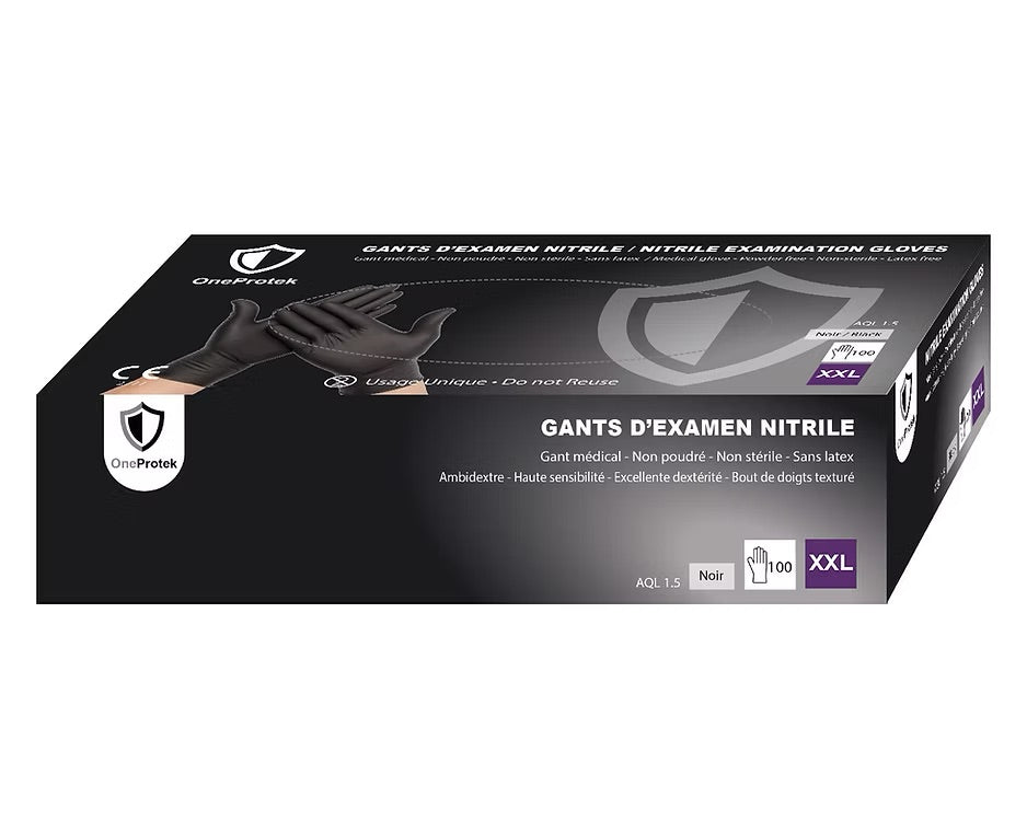 OneProtek - Boîte de 100 Gants d'examen Nitrile