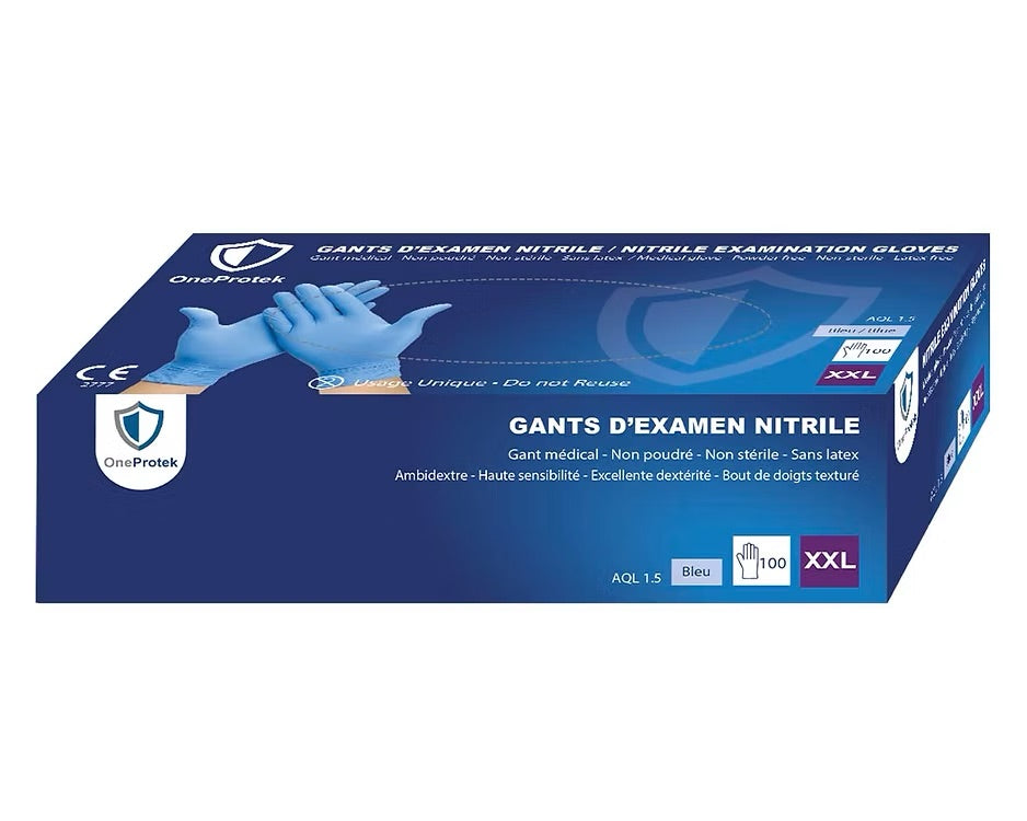 OneProtek - Boîte de 1000 Gants d'examen Nitrile