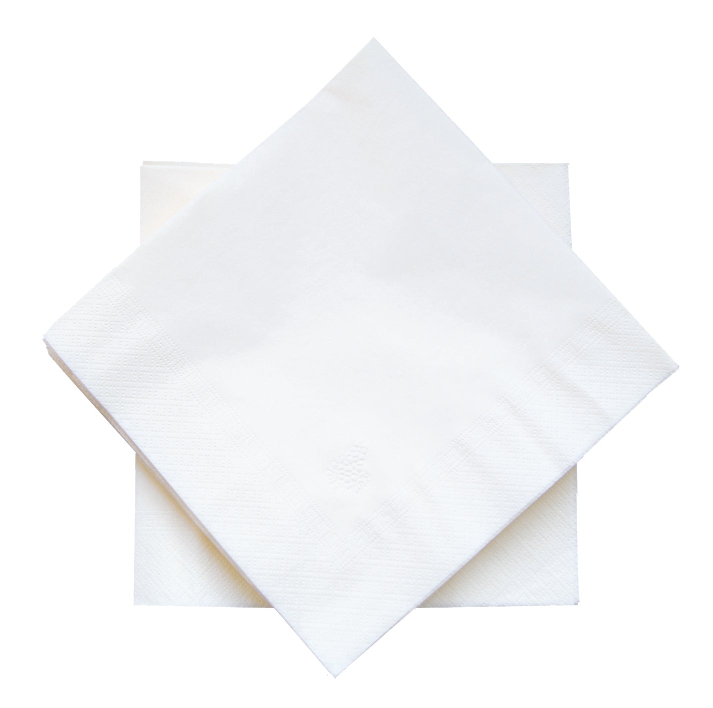 SERVIETTES DE TABLE OUATE EXTRA BLANCHE 30X30CM 2PLIS ( colis de 3000)