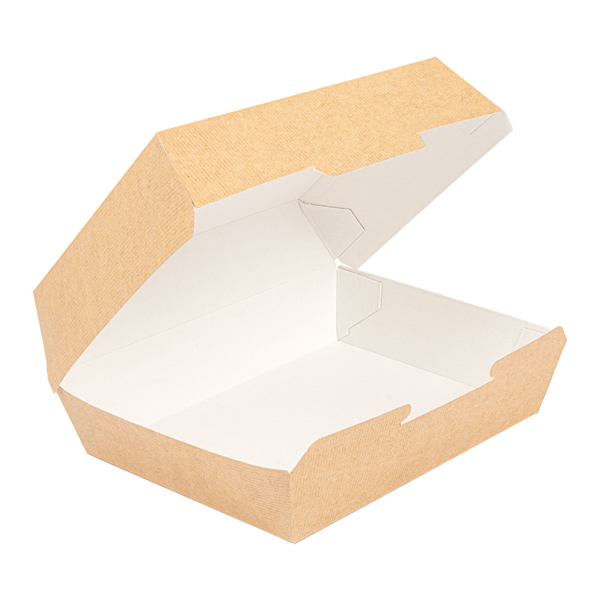 BOÎTES "LUNCH BOX" 'THEPACK' 220 G/M2 22,5x17x8,5 CM NATUREL CARTON ONDULÉ NANO-MICRO (300 UNITÉ)