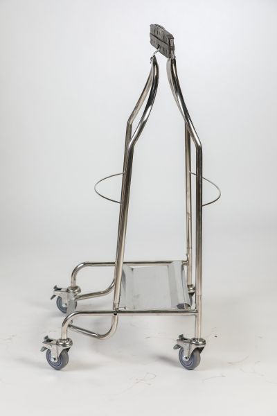 Porte-sac à pince 110L - 4 roues caoutchouc