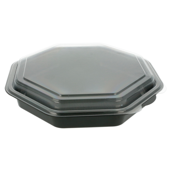 RÉCIPIENTS 1064 ML 23x23x5 CM NOIR PS (200 UNITÉ)
