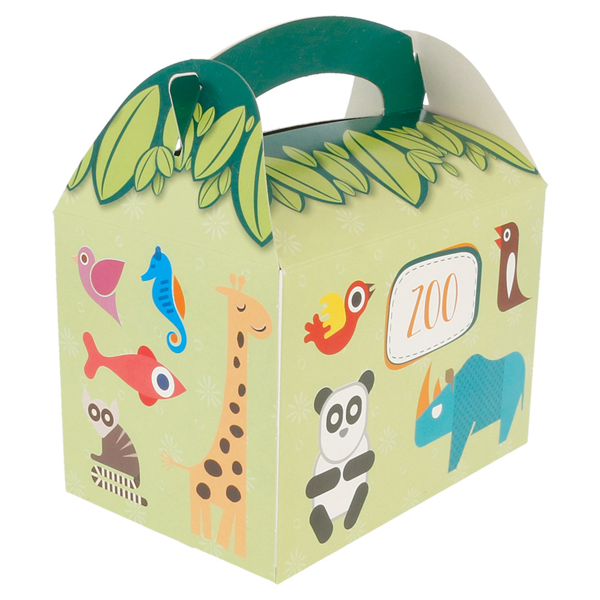 BOÎTES MENU ENFANT 'ZOO' 320 G/M2 15,50x10,50x17,50 CM QUADRICHROMIE CARTON (300 UNITÉ)