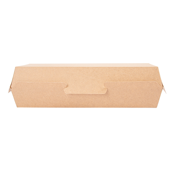 BOÎTES "PANINI" 'THEPACK' 220 G/M2 26,5x12,2x7 CM NATUREL CARTON ONDULÉ NANO-MICRO (300 UNITÉ)