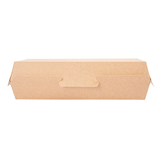 BOÎTES "PANINI" 'THEPACK' 220 G/M2 26,5x12,2x7 CM NATUREL CARTON ONDULÉ NANO-MICRO (300 UNITÉ)