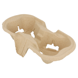 PORTE-GOBELETS, 2 GOBELETS 21x10,5 CM NATUREL CARTON (600 UNITÉ)