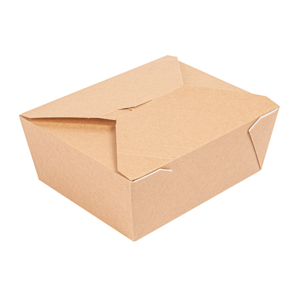 BOÎTES AMÉRICAINES MICRO-ONDABLES 'THEPACK' 1350 ML 220 + 12PP G/M2 15,2x12,1x6,5 CM NATUREL CARTON ONDULÉ NANO-MICRO (300 UNITÉ)