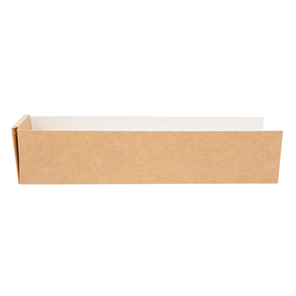 PELLES HOT DOG 'THEPACK' 220 G/M2 4,7x18,2x4 CM NATUREL CARTON ONDULÉ NANO-MICRO (1200 UNITÉ)