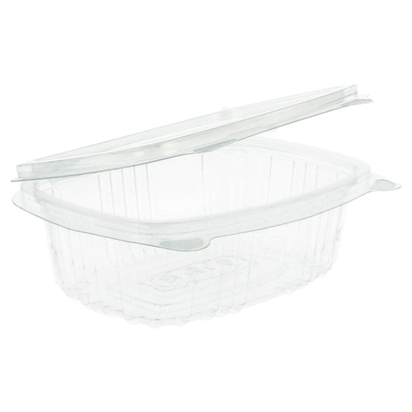 RÉCIPIENTS + COUVERCLE 250 ML 13,2x9,5x4,1 CM TRANSPARENT RPET (600 UNITÉ)
