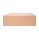 BOÎTES PATISSERIES SANS FENÊTRE 'THEPACK' 240 G/M2 32x32x10 CM NATUREL CARTON ONDULÉ NANO-MICRO (100 UNITÉ)