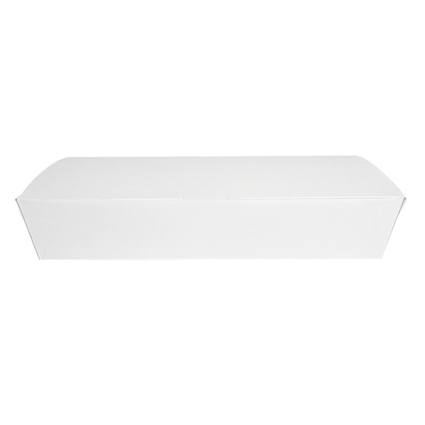 BOÎTES "LUNCH BOX" COUVERCLES 'THEPACK' 1700 ML (54 oz) 230 G/M2 27,5x16,5x5 CM BLANC CARTON ONDULÉ NANO-MICRO (240 UNITÉ)