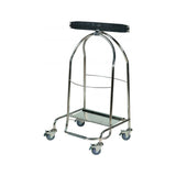 Porte-sac à pince 110L - 4 roues caoutchouc